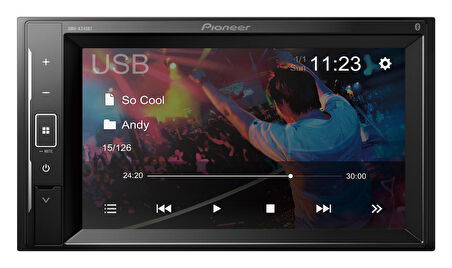 Pioneer DMH-A240 BT 6.2" Ekran+Bluetooth+USB+GPS Double Din Teyp