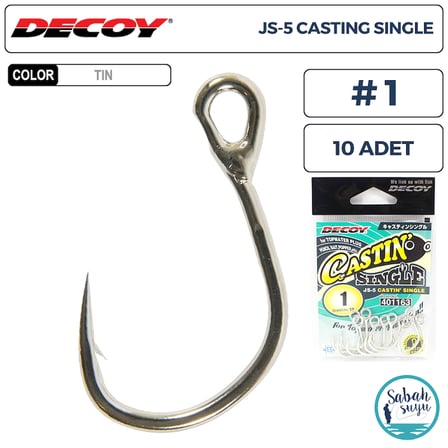 Decoy JS-5 Casting Single Tekli İğne #1 (10 Adet)