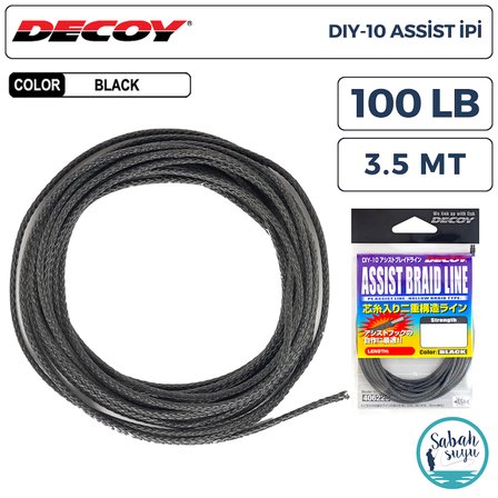 Decoy DIY-10 Asist İpi Siyah 100lb 3.5mt