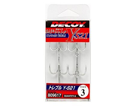 DECOY Y-S21 Treble Üçlü Maket Balık İğnesi