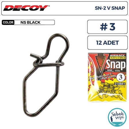 Decoy SN-2 V Snap Klips #3 45lb (12 Adet)