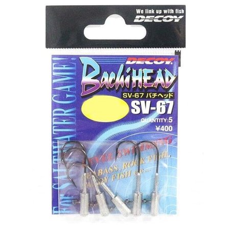 Decoy SV-67 Bachi Head Jig Head NO:3/0-7 GR