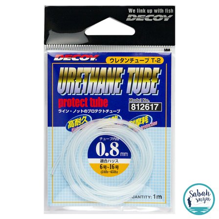 Decoy T-2 Urethane Tube Makaron 0.8mm 1mt Şeffaf