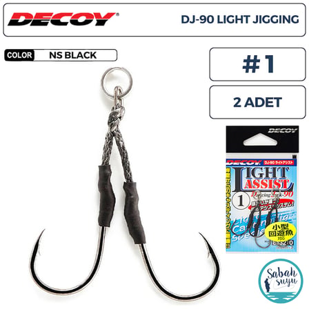 Decoy DJ-90 Light Jigging Çiftli Asist İğnesi #1 (2 Adet)