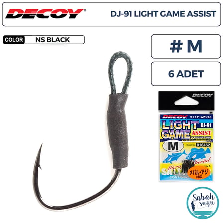 Decoy DJ-91 Light Game Tekli Asist İğnesi #M (6 Adet)
