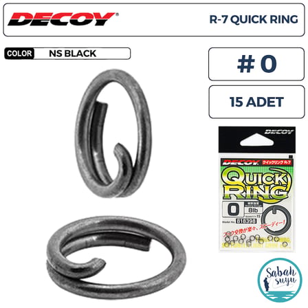 Decoy R-7 Quick Ring Halka BN #0 8lb (15 Adet)