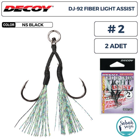 Decoy DJ-92 Fiber Tüylü Çiftli Asist İğnesi #2 (2 Adet)