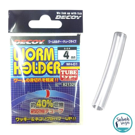 Decoy WH-01 Worm Holder Makaron 4mm Şeffaf