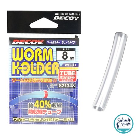 Decoy WH-01 Worm Holder Makaron 8mm Şeffaf