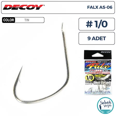 Decoy AS-06 Falx Jigging Asist İğne TIN #1/0 (9 Adet)