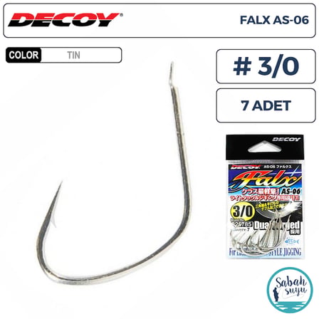 Decoy AS-06 Falx Jigging Asist İğne TIN #3/0 (7 Adet)