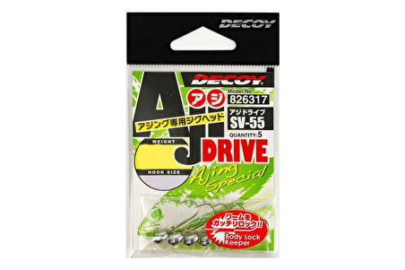 Decoy SV-55 Aji Drive Jighead NO:8-1,2 GR
