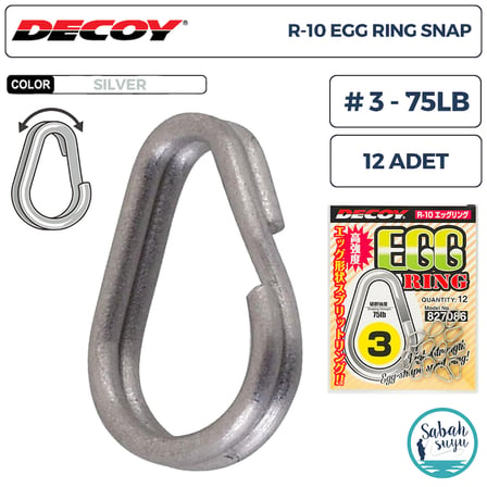 Decoy R-10 Egg Ring Halka #3 75lb (12 Adet)