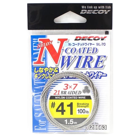 Decoy WL-70 N-Coated Wire Çelik Tel #41 140lb 1.5mt