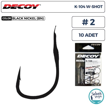 Decoy K-104 W-Shot Olta İğnesi BN #2 (10 Adet)