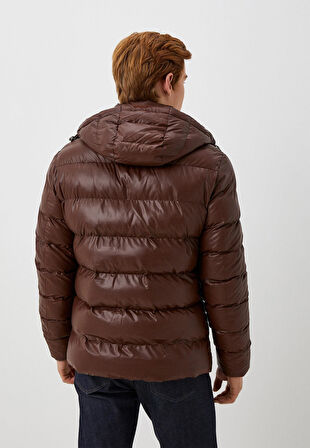 Erkek Mont Şişme Kiremit Kapüşon Detay Rüzgar ve Su İtici Nefes Alabilen Slim Fit NCS JEANS 4989