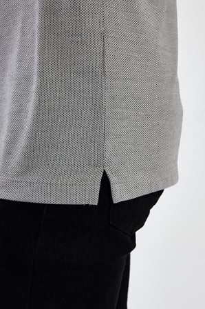 Erkek Basic Polo Yaka Cepli Kısa Kol Lacivert Tişört