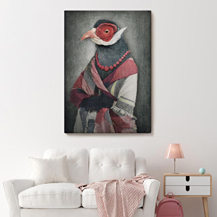Kuş Kafalı İnsan Kanvas Tablo-4992