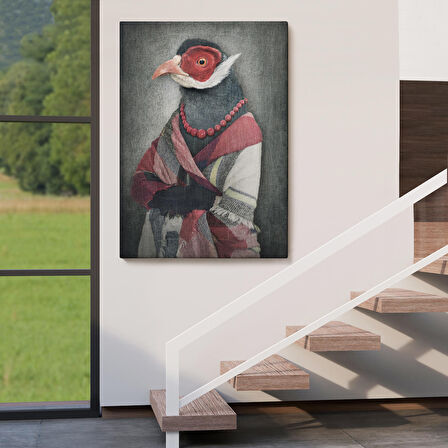 Kuş Kafalı İnsan Kanvas Tablo-4992