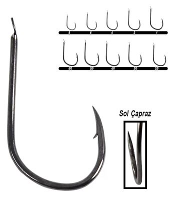 Hayabusa HFKS 130 Kısa Pala Dövme Çupra İğnesi 15'li Paket Black Nikel 3/0