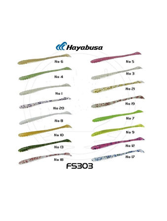 Hayabusa FS303 2.5 INC Lrf Silikon 10 Adet Color:6