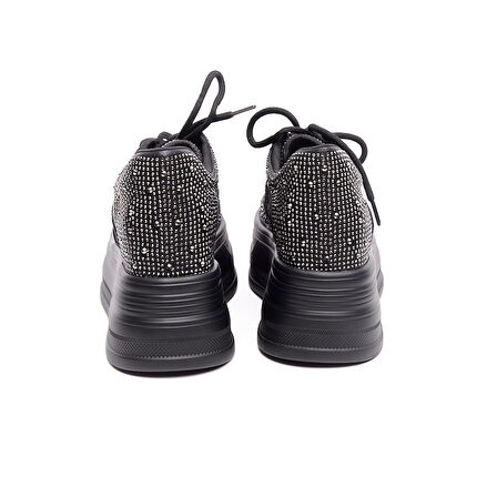 Yüksek Taban Taşlı Kadın Sneaker