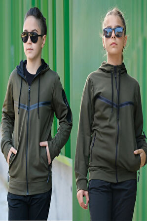 Unısex Dalgıç Kumaş Kapüşonlu Eşofman Takımı ESF-600