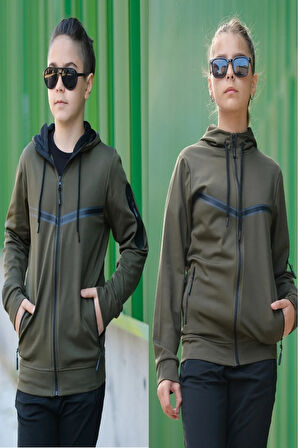 Unısex Dalgıç Kumaş Kapüşonlu Eşofman Takımı ESF-600