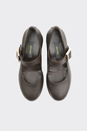 Dolgu Taban Casual  Hakiki Deri Kadın Ayakkabı