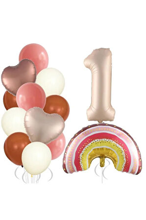 RETRO KALP RAKAM GÖKKUŞAĞI YAŞ BALON SET