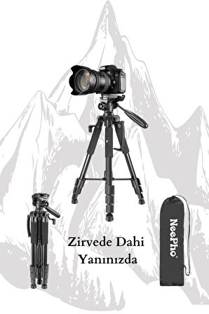 Fuchsia Profesyonel Çok Amaçlı Ayaklıklı Ayarlanabilir Tripod