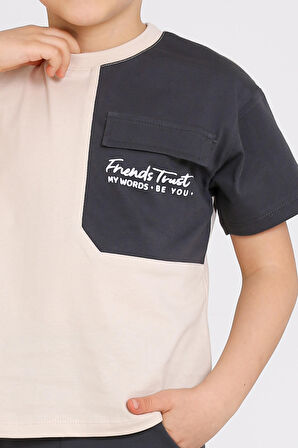 Füme Friends Trust Baskılı 1-5 Yaş Takım - 2466-2