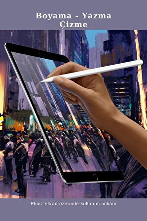 İpad Pro 11 inç Uyumlu Kablosuz Şarj Olabilen Palm Rejection ve Tilt Özellikli Stylus Pen