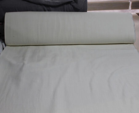 %100 Pamuk Kare Desenli Gri Müslin Kumaş 100*180 cm Metrelik Müslin Kumaş