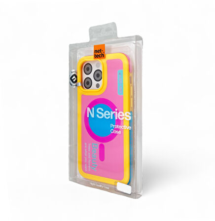 iPhone 15 pro Sarı Magsafe Uyumlu Premium Silikon Arka Kılıf Güçlendirilmiş Köşe+Kamera-Shockproof