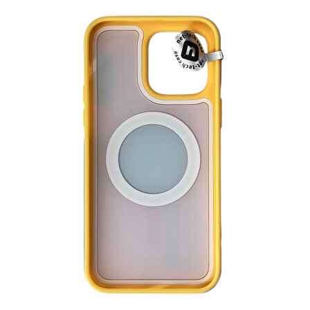 iPhone 15 pro Max Sarı Magsafe Kılıf Uyumlu Premium Arka Kılıf Güçlendirilmiş Köşe+Kamera-Shockproof