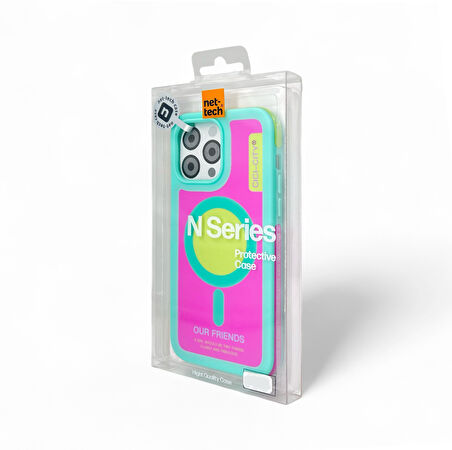 iPhone 16 pro Yeşil Magsafe Shockproof Kılıfı Uyumlu Premium Kılıf Güçlendirilmiş Köşe + Kamera