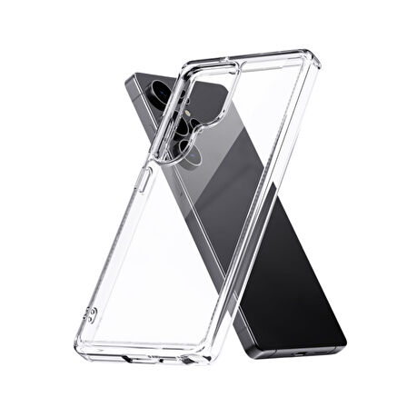 Galaxy S25 Ultra MagSafe uyumlu şeffaf Crystal Kılıf Clear kapak clear case Şeffaf Kılıf ultra ince