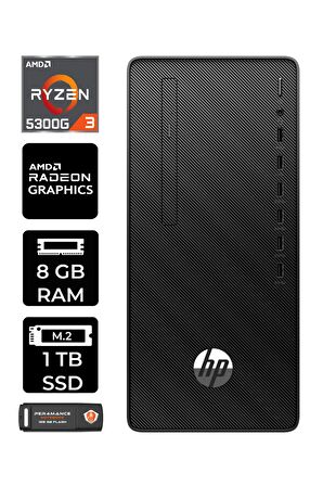 HP 295 G9 RYZEN 3 5300G 8GB RAM 1TB SSD FDOS 6D391EA MASAÜSTÜ PC & PER4 BELLEK