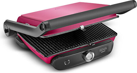 Karaca Gastro Grill Glass Premium 2400w Tost Makinesi Viva Magenta