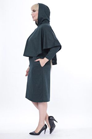 Pançolu Cepli İki Parça Kışlık  Elbise 24C-2443