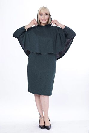 Pançolu Cepli İki Parça Kışlık  Elbise 24C-2443