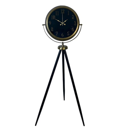 Eskitme Retro Aynalı Tripod 150 x 45 Cm Ayaklı Saat iegxx