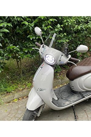Arora Cappucino Ön Siperlik Camı Şeffaf KISA TİP 33 cm ,Bağlantı Aparatlı 50cc,125cc,150cc- Arasmoto