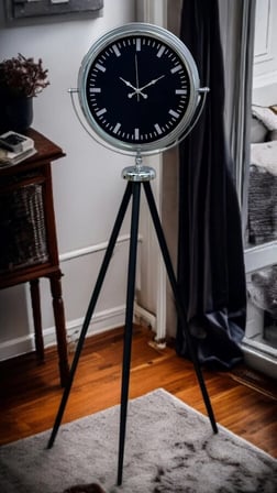 Krom Prime Modern Tripod Ayaklı Saat iegxx