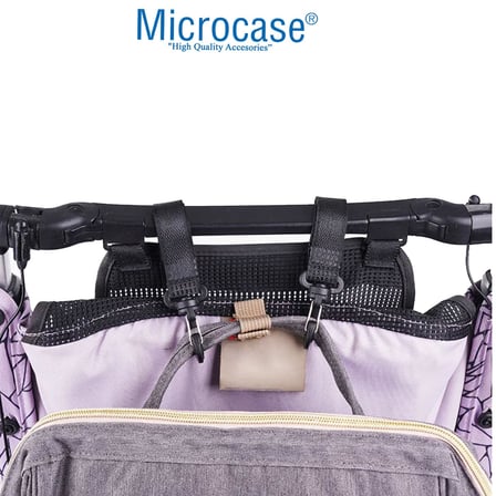 Microcase Bebek Arabası Eşya Poşet Çanta Malzeme Taşıma Askısı 2 Adet- AL4535