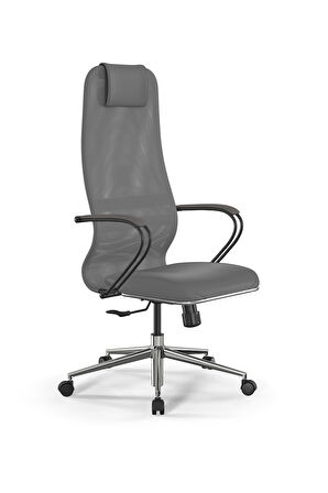 Metta Ergolife SynchroSit 8 Ergonomik Fileli ve Deri Ofis Koltuğu - 1B9.55.1.403  Gri