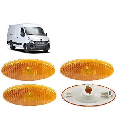 RENAULT MASTER YAN İŞARET LAMBASI SİDE MARKER (4 ADET) 2010-2018