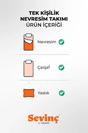 Sevinç Tek Kişilik Nevresim Takımı