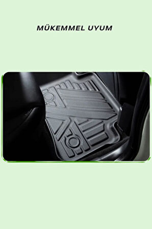 Volkswagen Trasnporter T5 ile Uyumlu Carbon Desenli Ultra Premium Havuzlu Oto Paspas